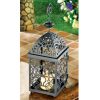 Swirled Iron Birdcage Candle Lantern - 14 inches