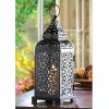 Iron Candle Lantern Tower - 13 inches