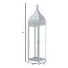 Silver Moroccan-Style Candle Lantern - 24 inches