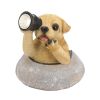 Dog with Telescope Solar Garden Light
