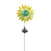 Solar Lighted Garden Stake - Green and Yellow Flower