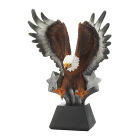 Eagle Statue with Shooting Stars
