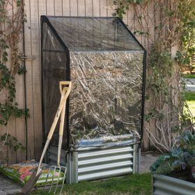 Metal Raised Garden Bed Planter Box with Greenhouse Cover