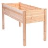 Solid Wood Cedar 30-inch High Raised Garden Bed Planter Box