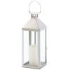 Stainless Steel Notches Lantern - 15 inches