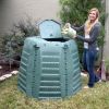 Green Recycled Plastic 267 Gallon Compost Bin for Home Composting