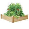 4ft x 4ft Outdoor Cedar Wood Raised Garden Bed Planter Box - Made in USA