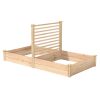 4 ft x 8 ft Cedar Wood Raised Garden Bed with Trellis - Made in USA
