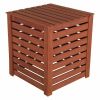 Solid Wood 90-Gallon Compost Bin with Removable Top and Hinged Side Panel