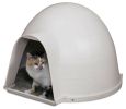 Outdoor Kitty Cat Igloo with Carpeted Floor