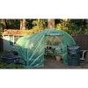 Greenhouse Kit 10 x 20 Ft with Heavy Duty Steel Frame and Green PE Cover