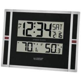 La Crosse Technology Indoor And Outdoor Thermometer & Atomic Clock (pack of 1 Ea)