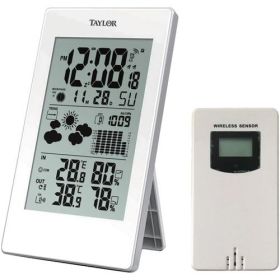 Taylor Precision Products Digital Weather Forecaster With Barometer & Alarm Clock (pack of 1 Ea)