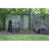 Black Plastic Compost Bin Composter for Home Garden Composting - 94 Gallon