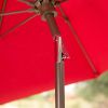 Tilt 9-Ft Patio Umbrella with Heather Beige Canopy and Antique Bronze Pole