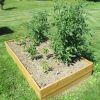 Cedar Wood 3-Ft x 3-Ft x 11-inch Raised Garden Bed Kit - Made in USA