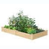 Cedar 4ft x 8ft x 10.5in Raised Garden Bed - Made in USA