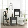 Four-Tier Modern Black Metal Plant Stand or Display Unit