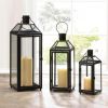 Classic Metal Candle Lantern - 21.5 inches