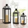 Classic Metal Candle Lantern - 12 inches