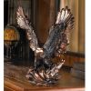 Bronze-Look Eagle in Flight Statue