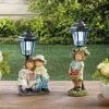 Boy and Girl Solar Garden Light