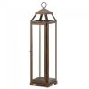 Speckled Copper Candle Lantern - 22 inches
