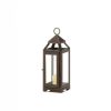 Speckled Copper Candle Lantern - 11 inches